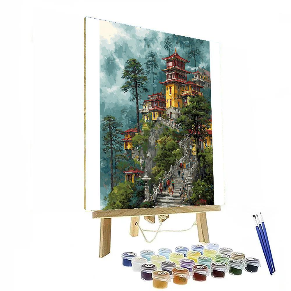 Pena Palace Terraces Sintra Portugal paint by numbers