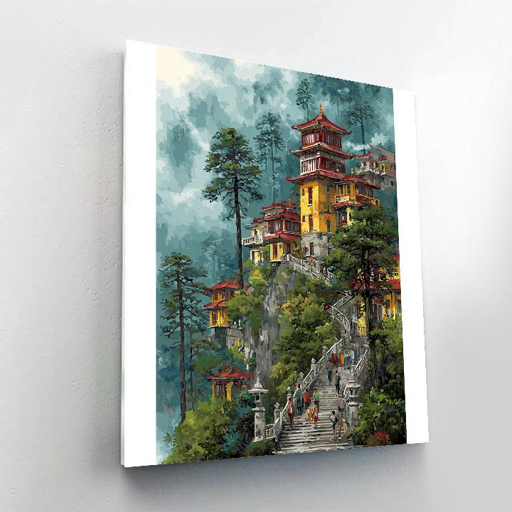 Pena Palace Terraces Sintra Portugal paint by numbers