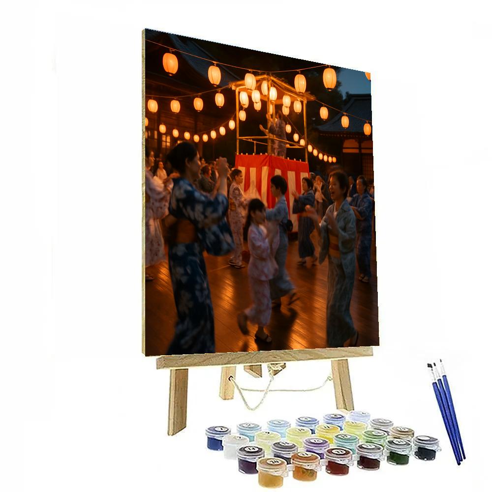 Obon Bon Odori Lanterns paint by numbers