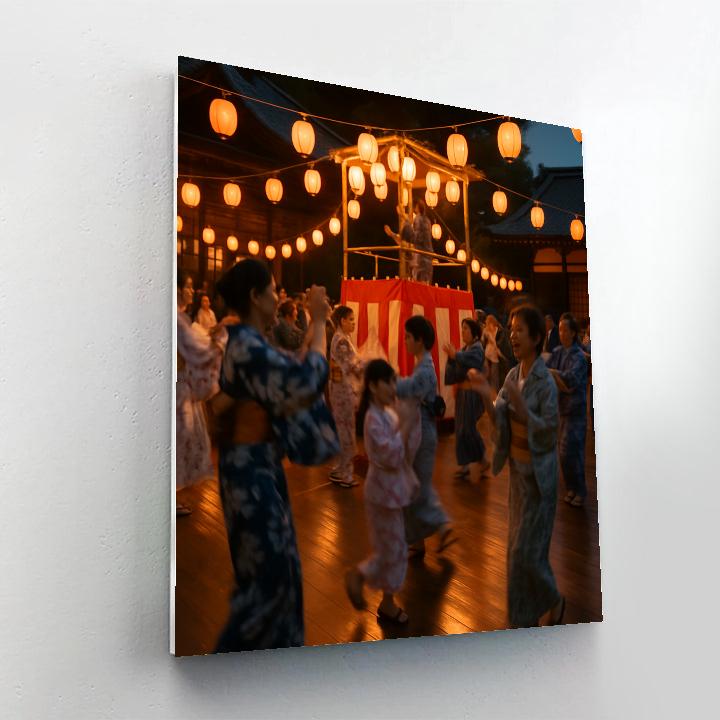 Obon Bon Odori Lanterns paint by numbers
