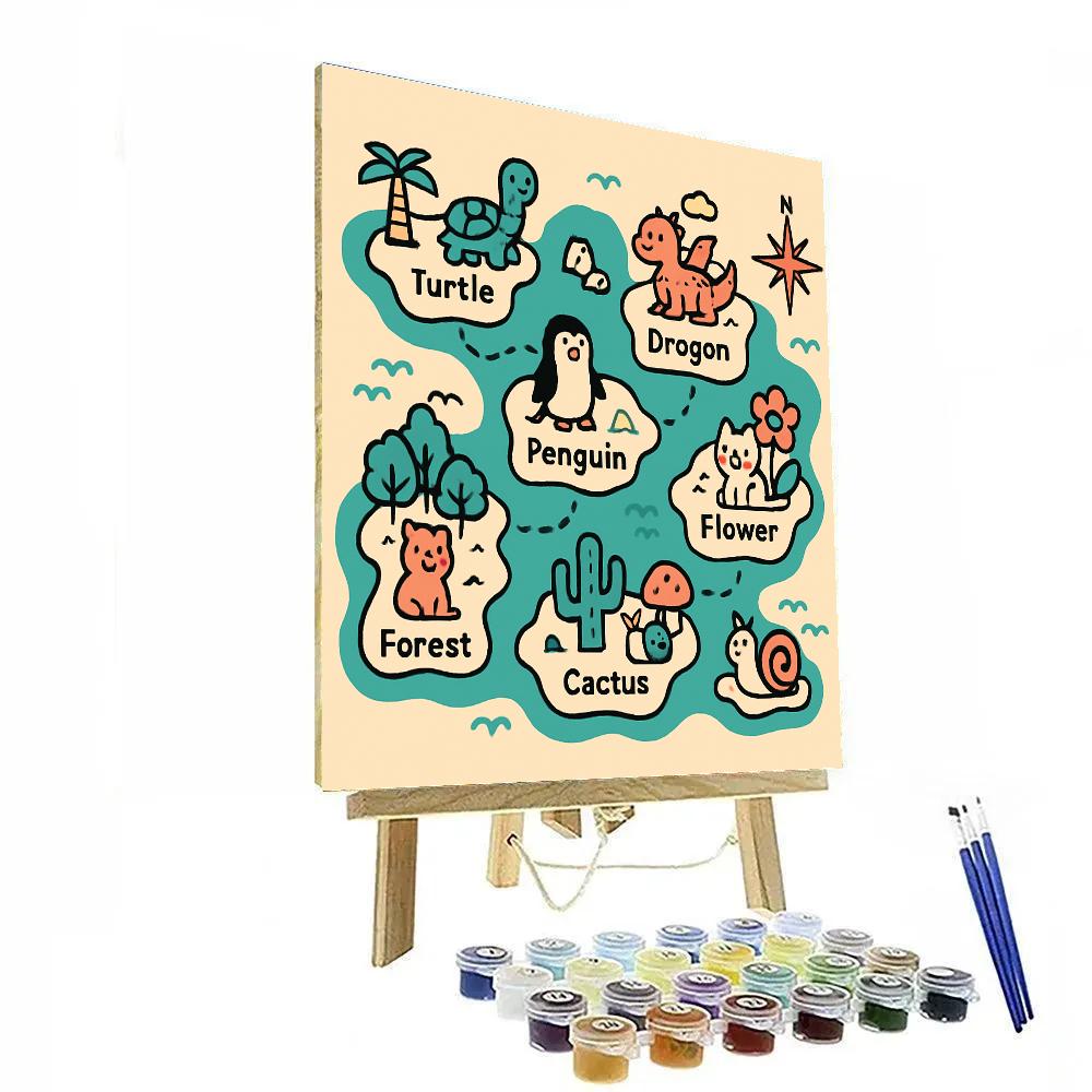 Map Of Tiny Worlds paint by number