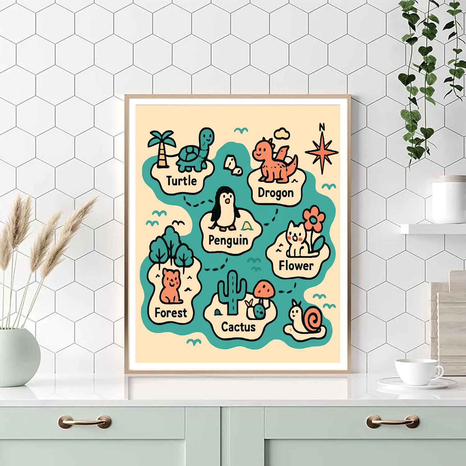 Map Of Tiny Worlds paint by number