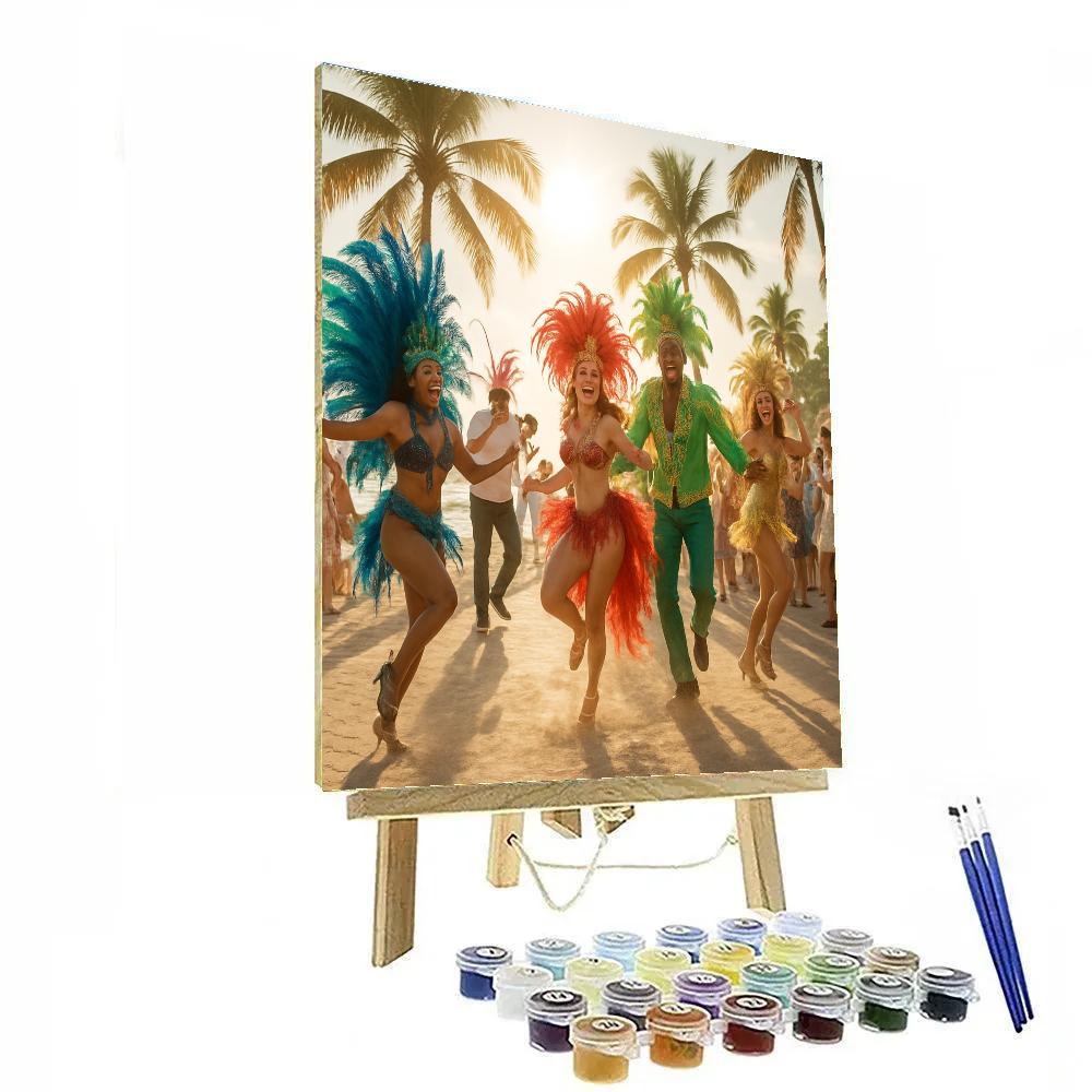 Carnival In Goa Beach Party Painting by numbers kit
