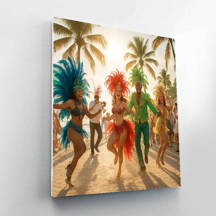 Carnival In Goa Beach Party Painting by numbers kit