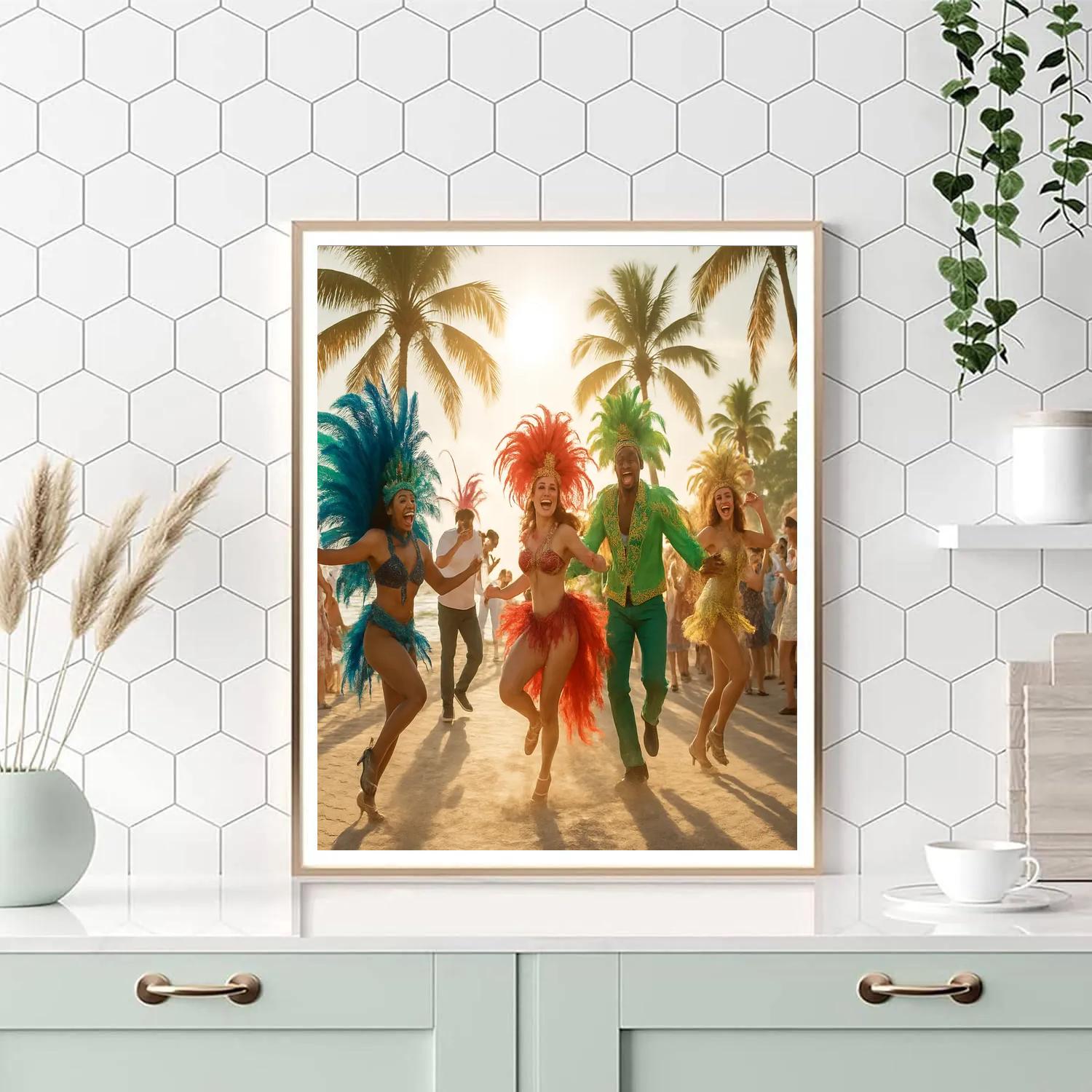 Carnival In Goa Beach Party Painting by numbers kit