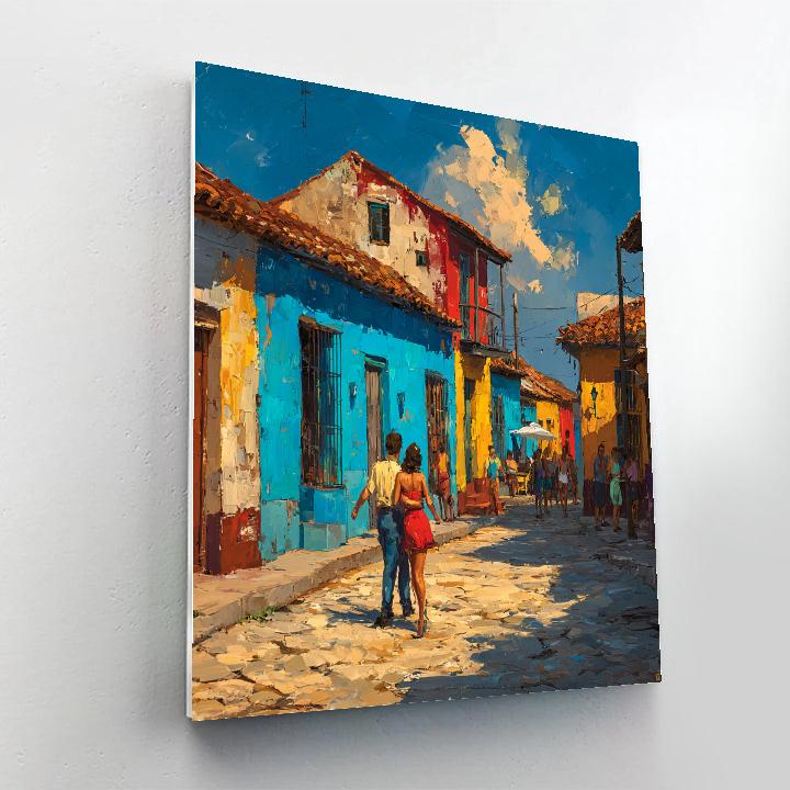 La Boca Colorful Streets Buenos Aires Argentina Number painting