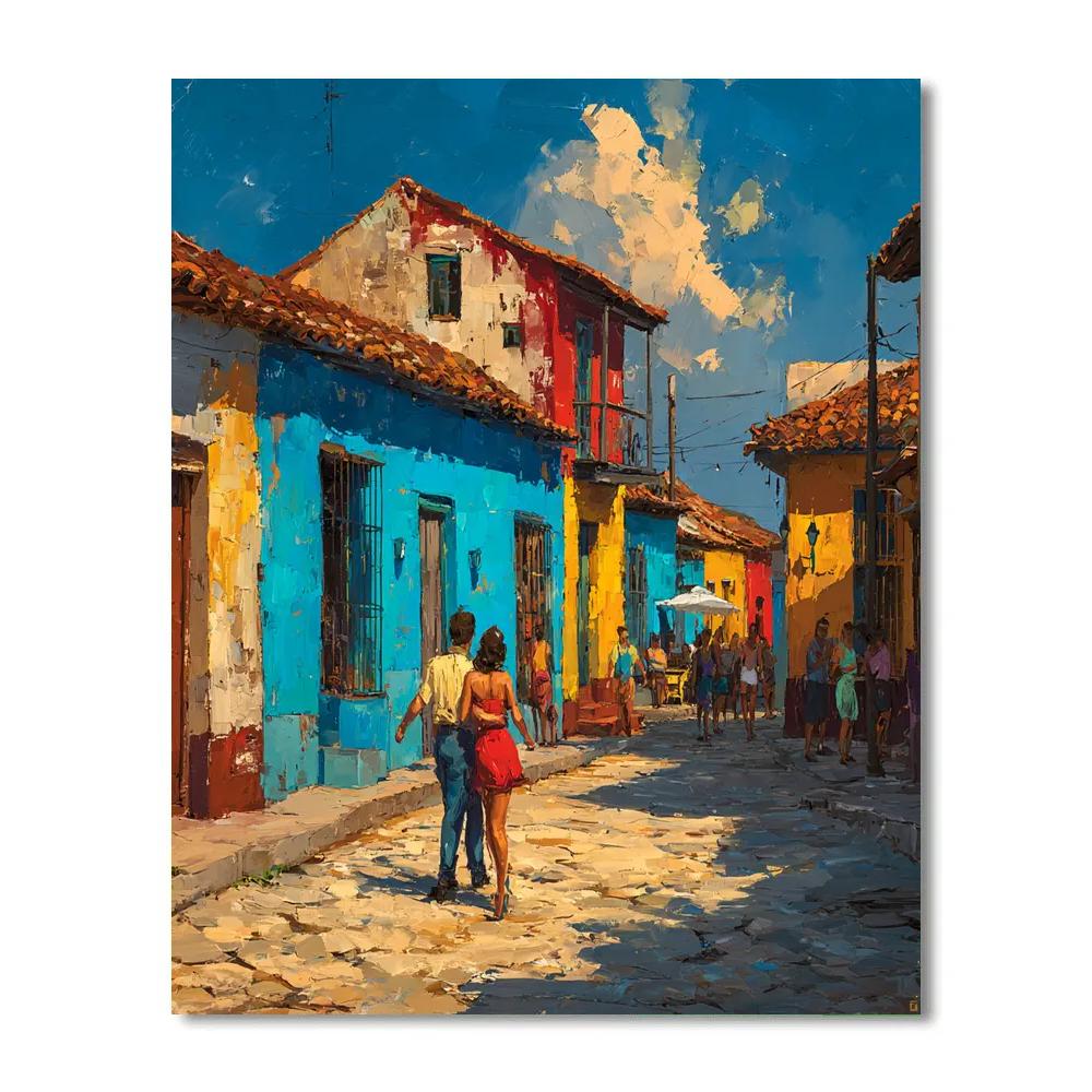 La Boca Colorful Streets Buenos Aires Argentina Number painting