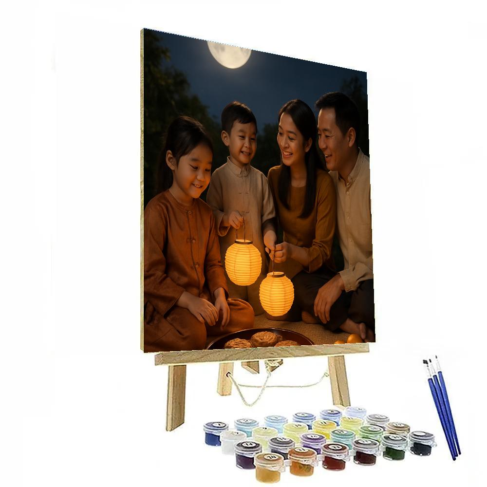 Harvest Moon Mid Autumn Feast DIY paint by numbers