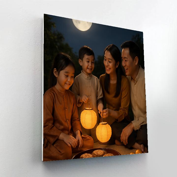 Harvest Moon Mid Autumn Feast DIY paint by numbers