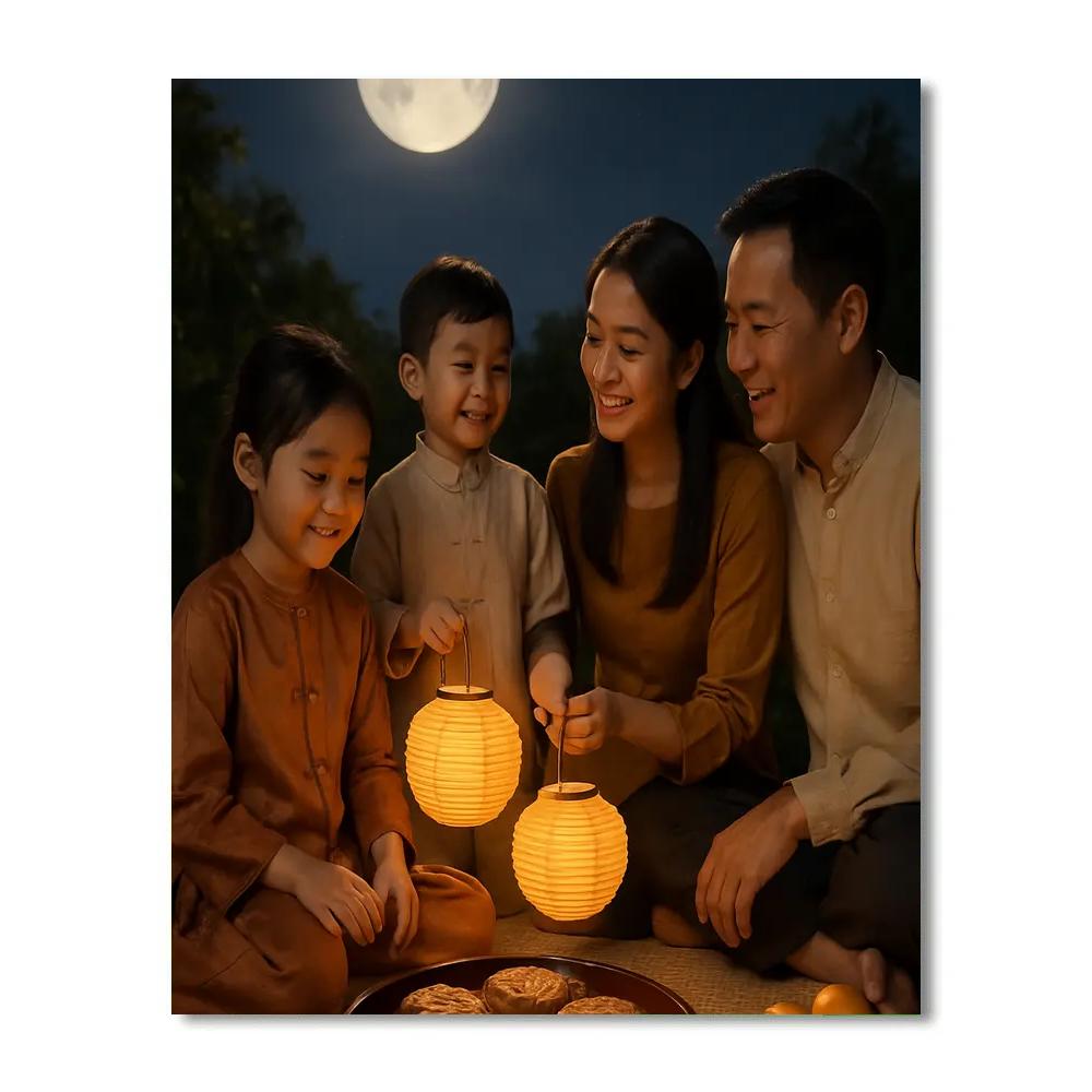 Harvest Moon Mid Autumn Feast DIY paint by numbers