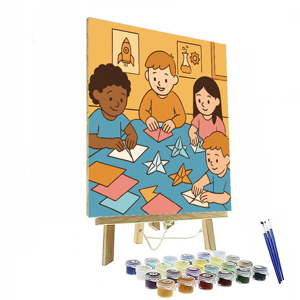 Origami Starship Workshop Paint by numbers art