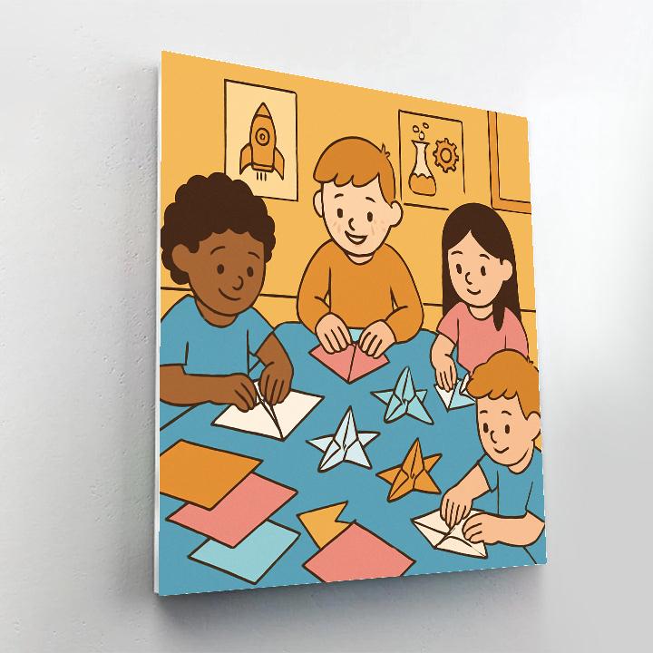 Origami Starship Workshop Paint by numbers art