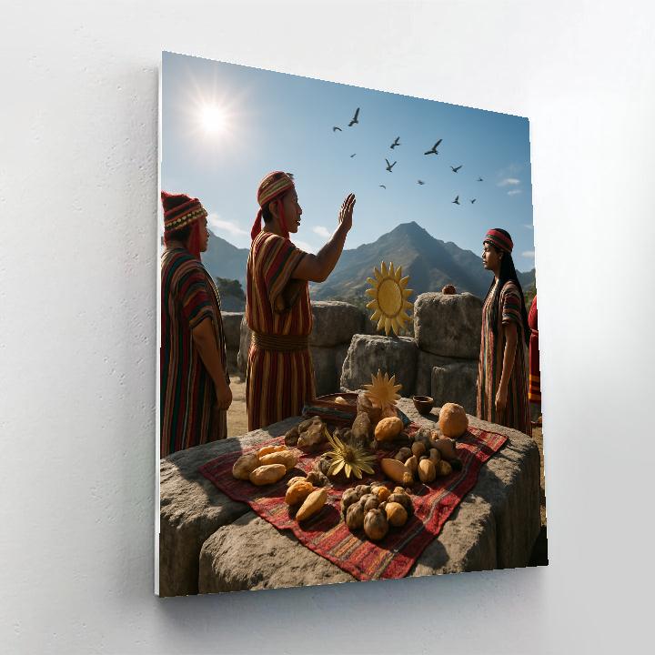 Inti Raymi Saqsaywaman Offerings paint by numbers