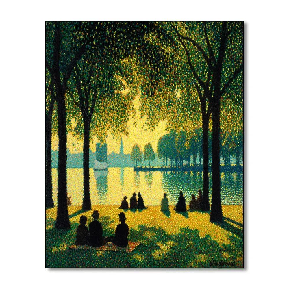 Seurat Inspired Lakeside Picnic Numbered painting kits