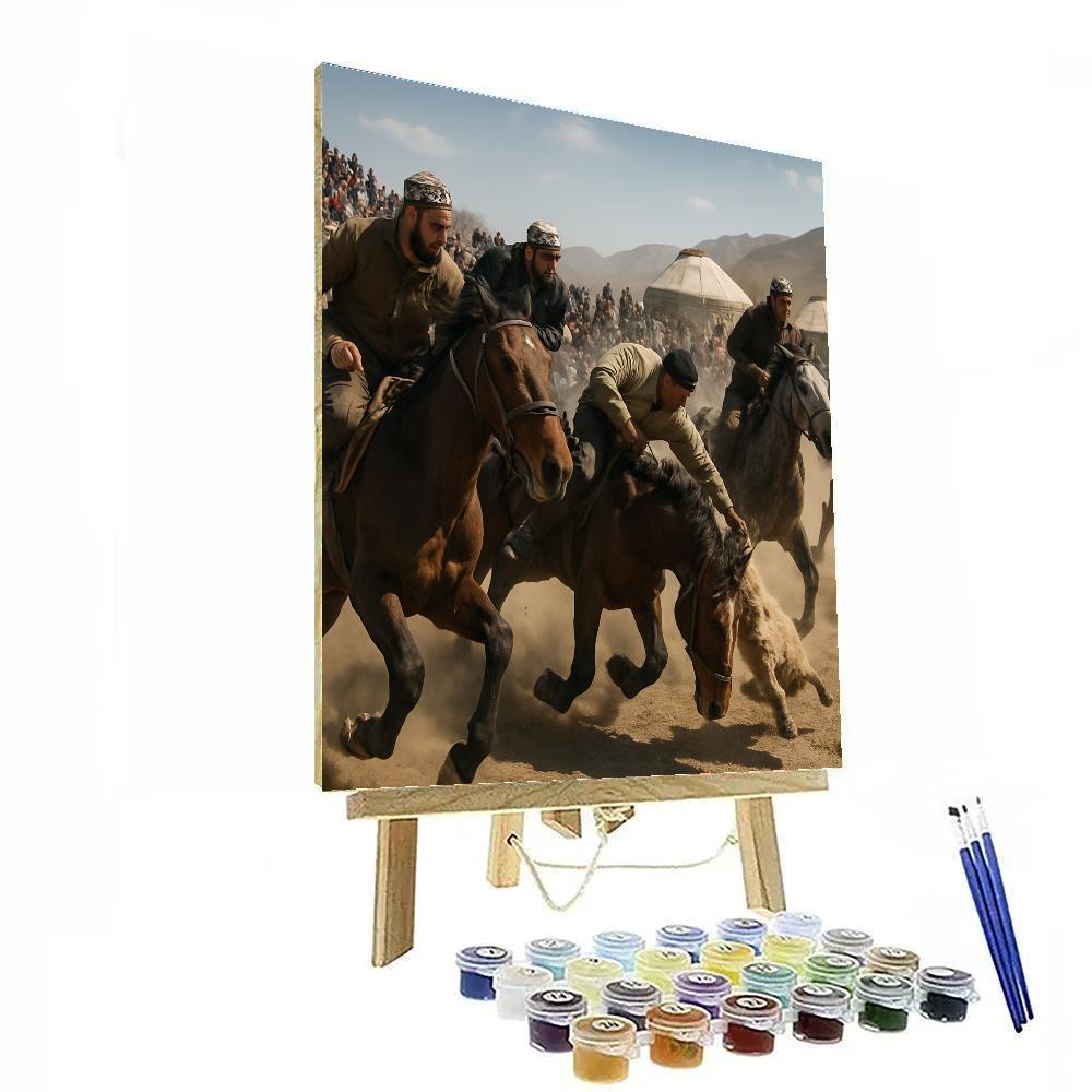 Nowruz Buzkashi Spectators Painting by numbers kit