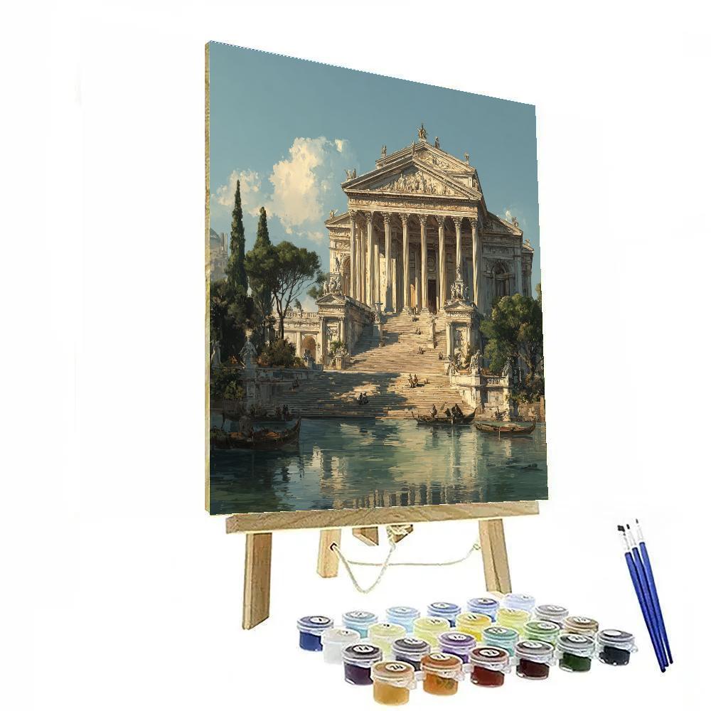 Raphael Inspired Temple Gathering Paint by numbers kits