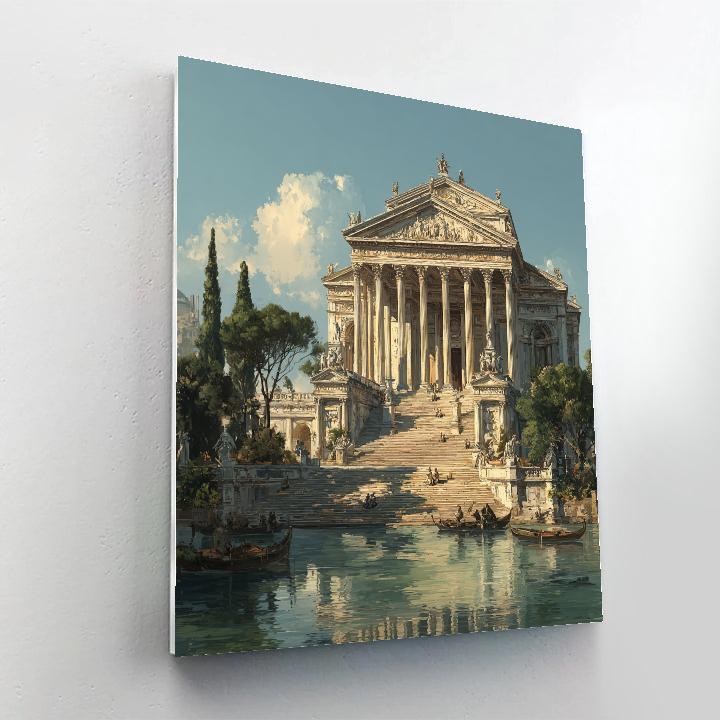 Raphael Inspired Temple Gathering Paint by numbers kits