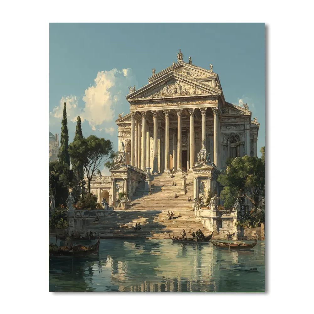 Raphael Inspired Temple Gathering Paint by numbers kits