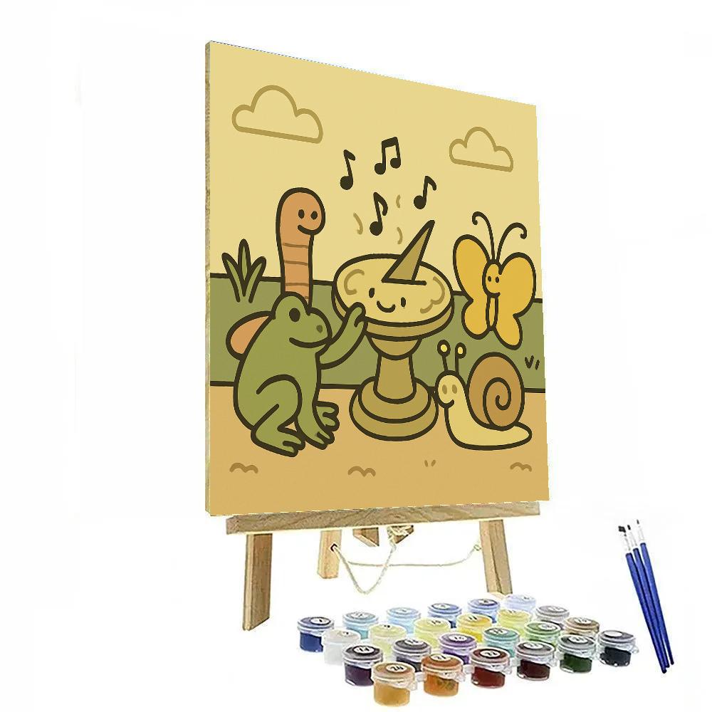 Singing Sundial Garden painting number kit