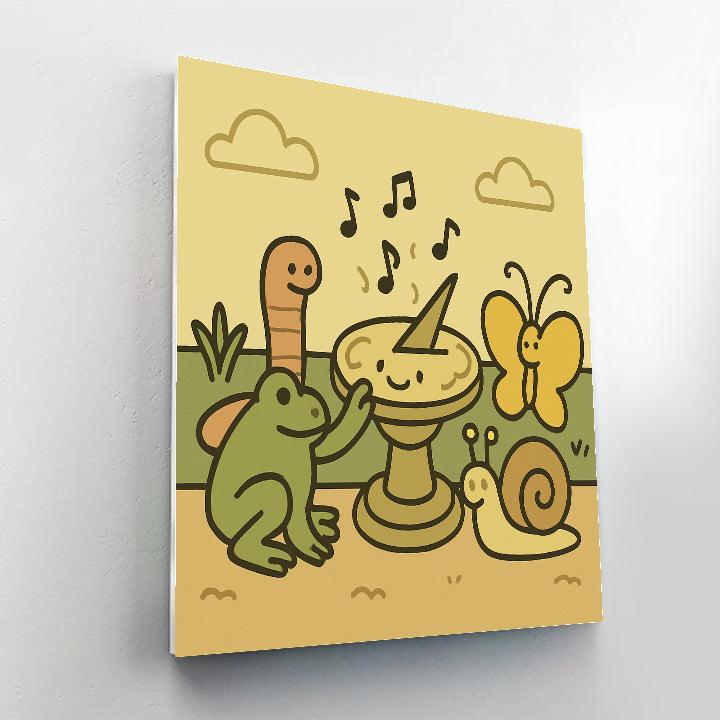 Singing Sundial Garden painting number kit