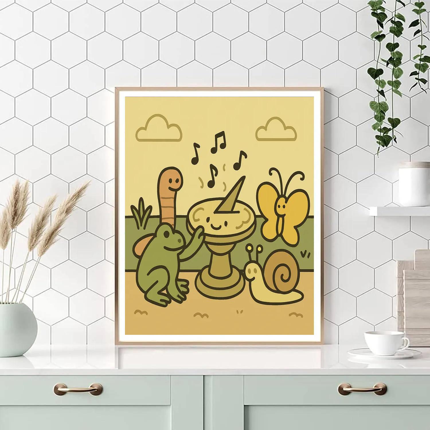 Singing Sundial Garden painting number kit