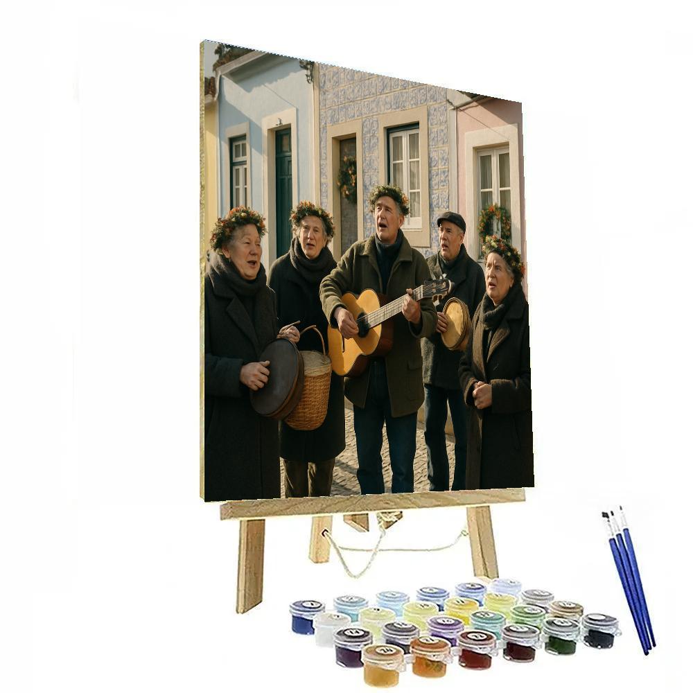 Janeiras Portuguese Street Carol paint by number