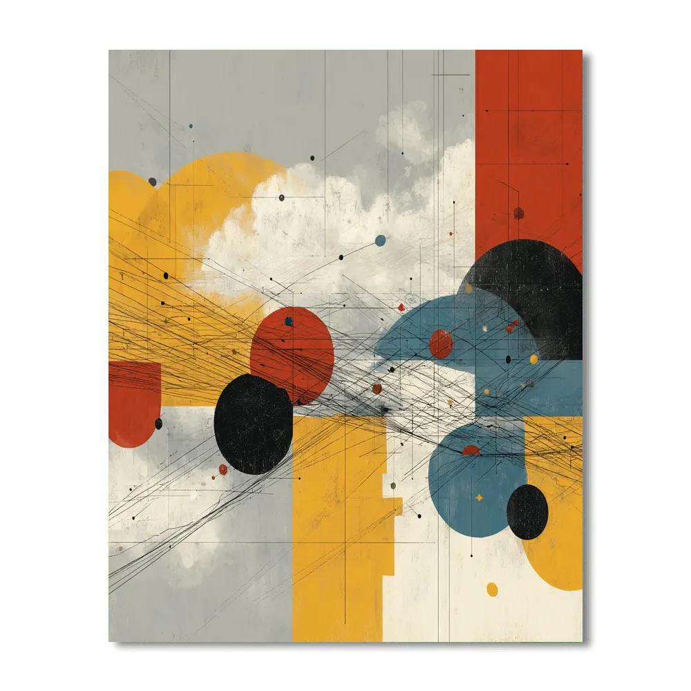 Wassily Kandinsky Inspired Flight Patterns Painting by numbers kit