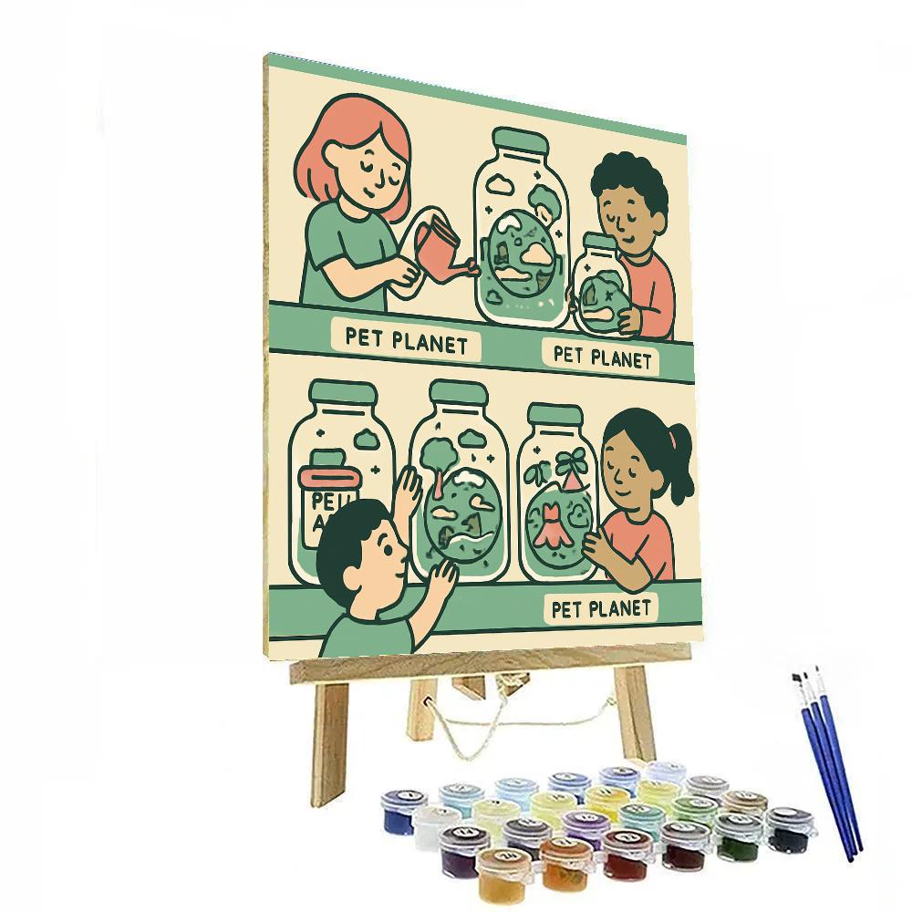 Pocket Planet Pets DIY paint by numbers