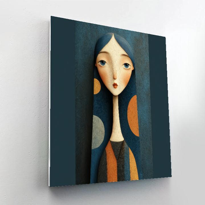 Amedeo Modigliani Inspired Long-Necked Portrait painting number kit