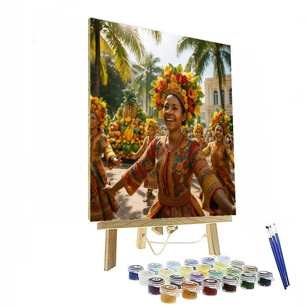 Kadayawan Davao Floral Parade Paint by numbers art