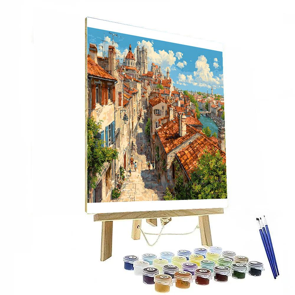 Prague Castle District Rooftops Czech Republic Painting by numbers kit