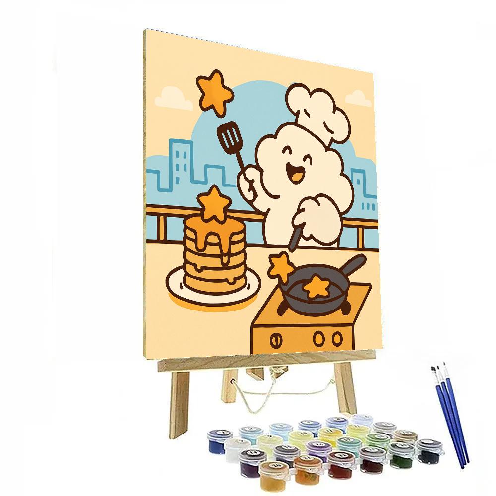 Cloud Chef Pancake Stack Paint by numbers kits