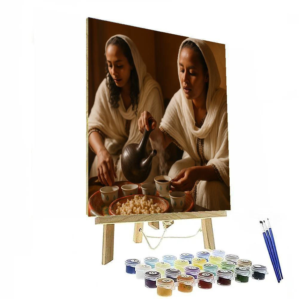 Bakhoa Ethiopian Coffee Ceremony paint by color