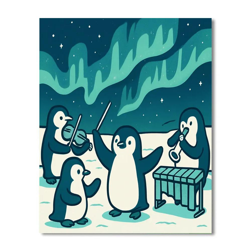 Antarctic Aurora Orchestra DIY paint by numbers