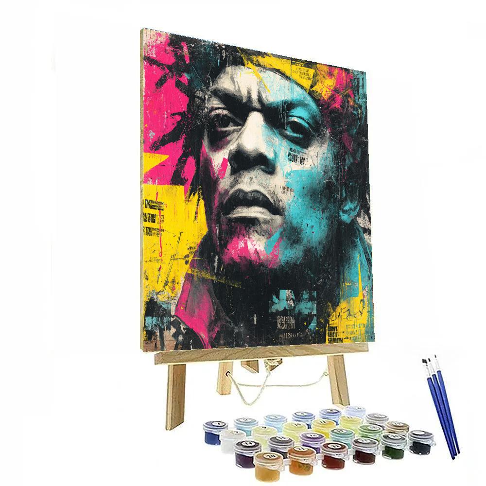 Jean-Michel Basquiat Inspired Street Warrior Paint by numbers art