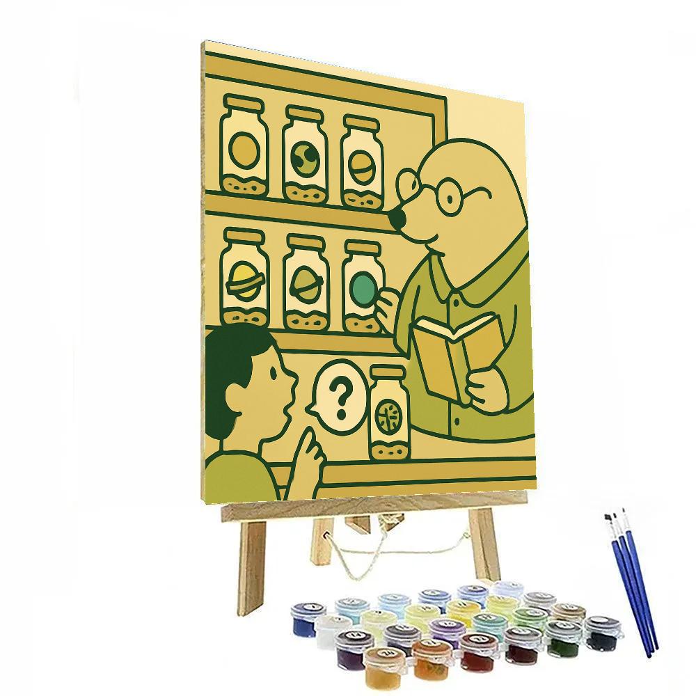 Stellar Seed Library Number painting