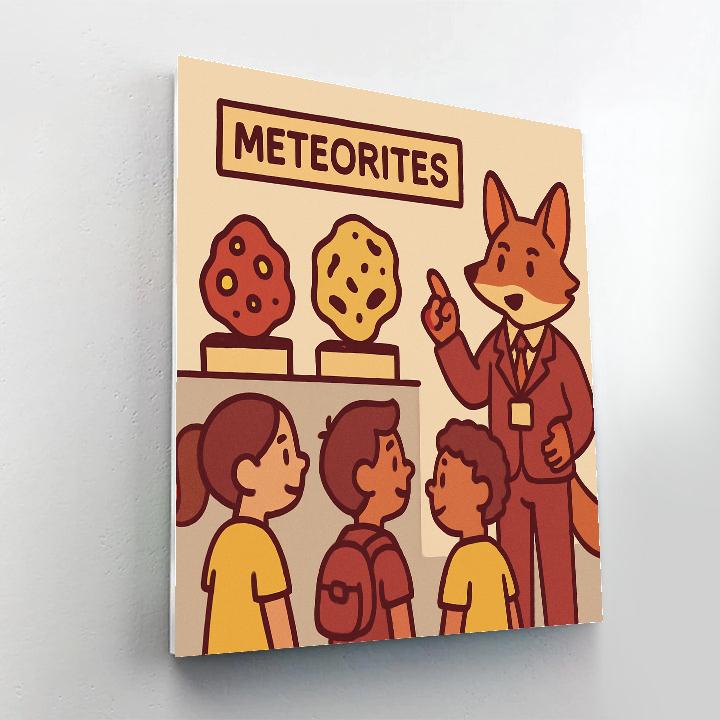 The Little Meteor Museum paint by number