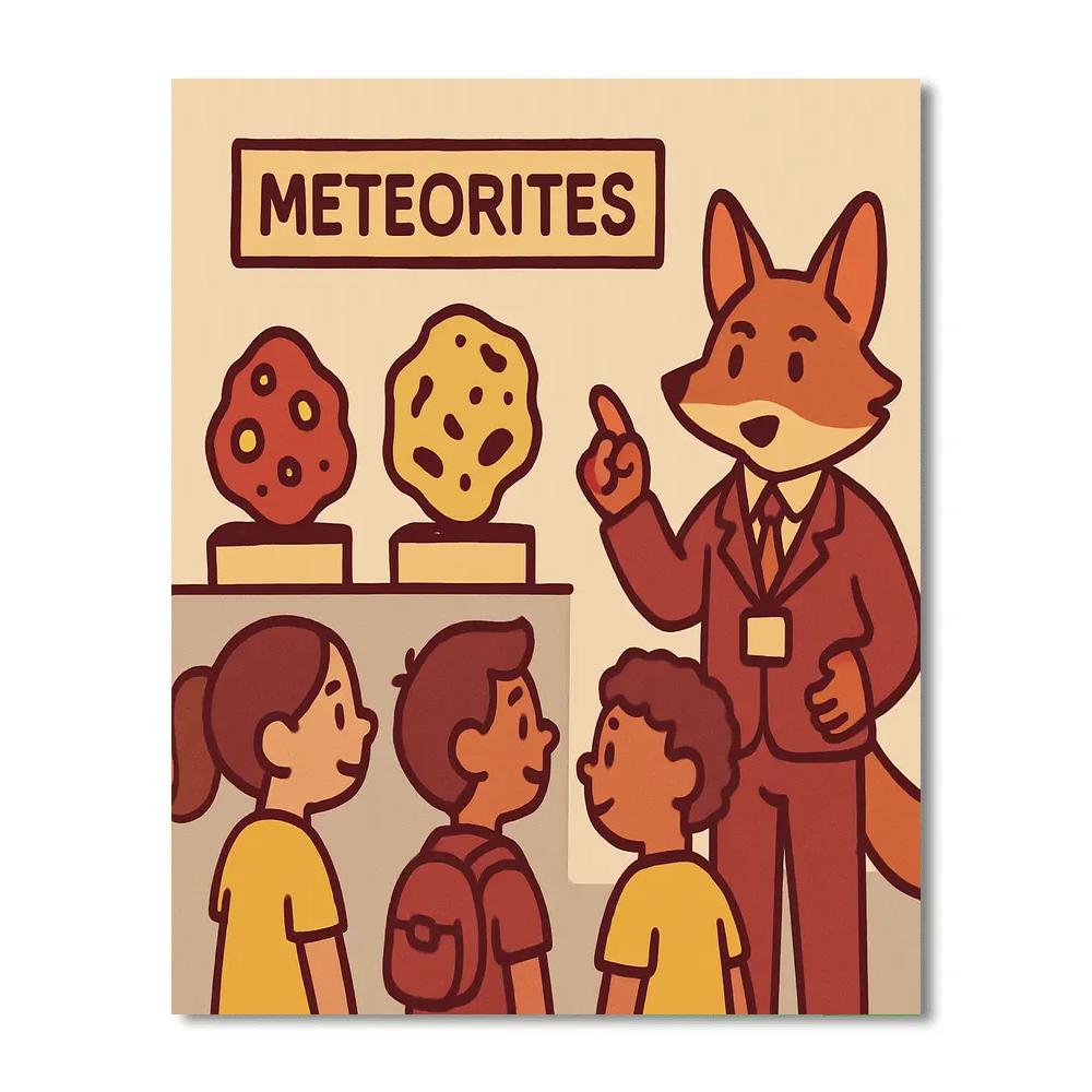 The Little Meteor Museum paint by number