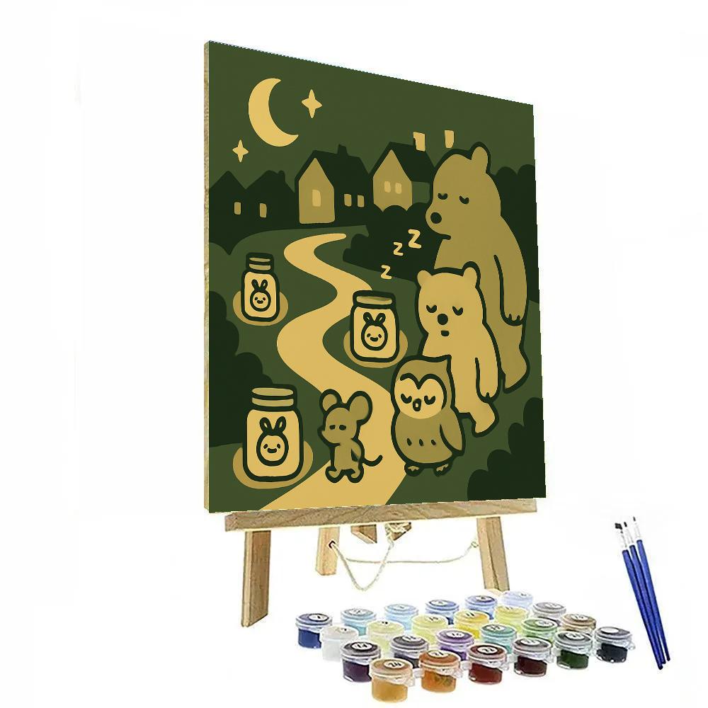 Firefly Lantern Lane paint by number