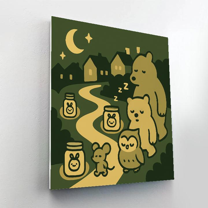 Firefly Lantern Lane paint by number