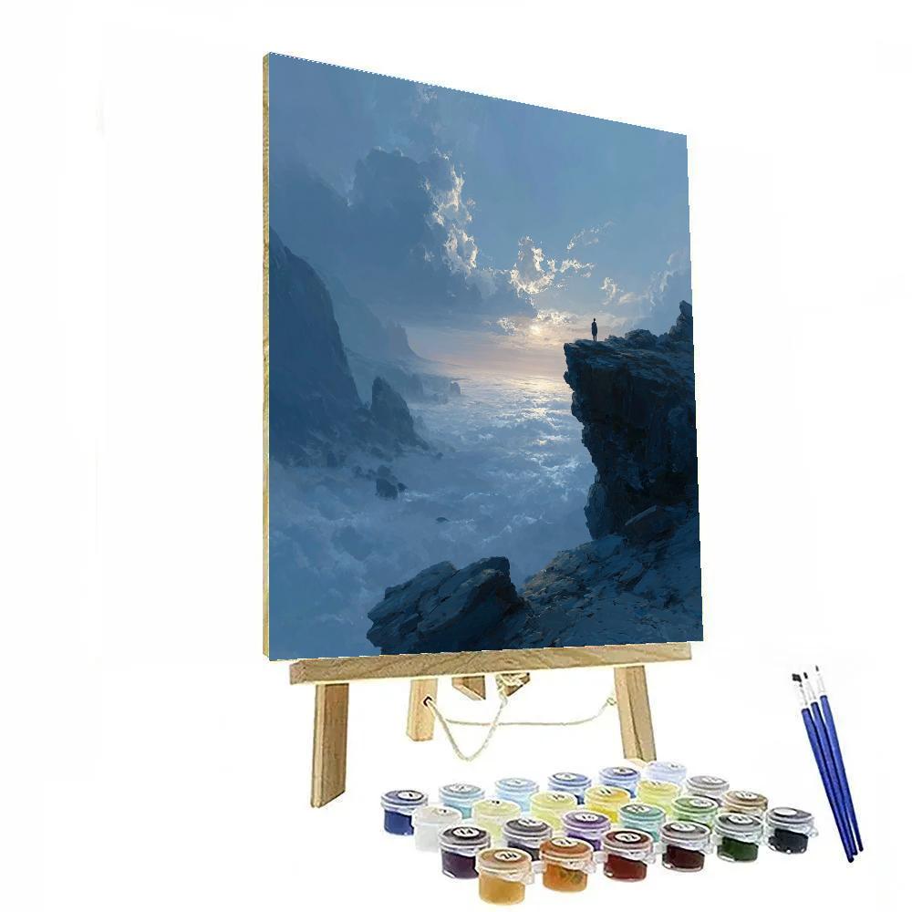 Caspar David Friedrich Inspired Lone Wanderer Painting by numbers kit