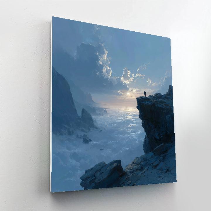 Caspar David Friedrich Inspired Lone Wanderer Painting by numbers kit