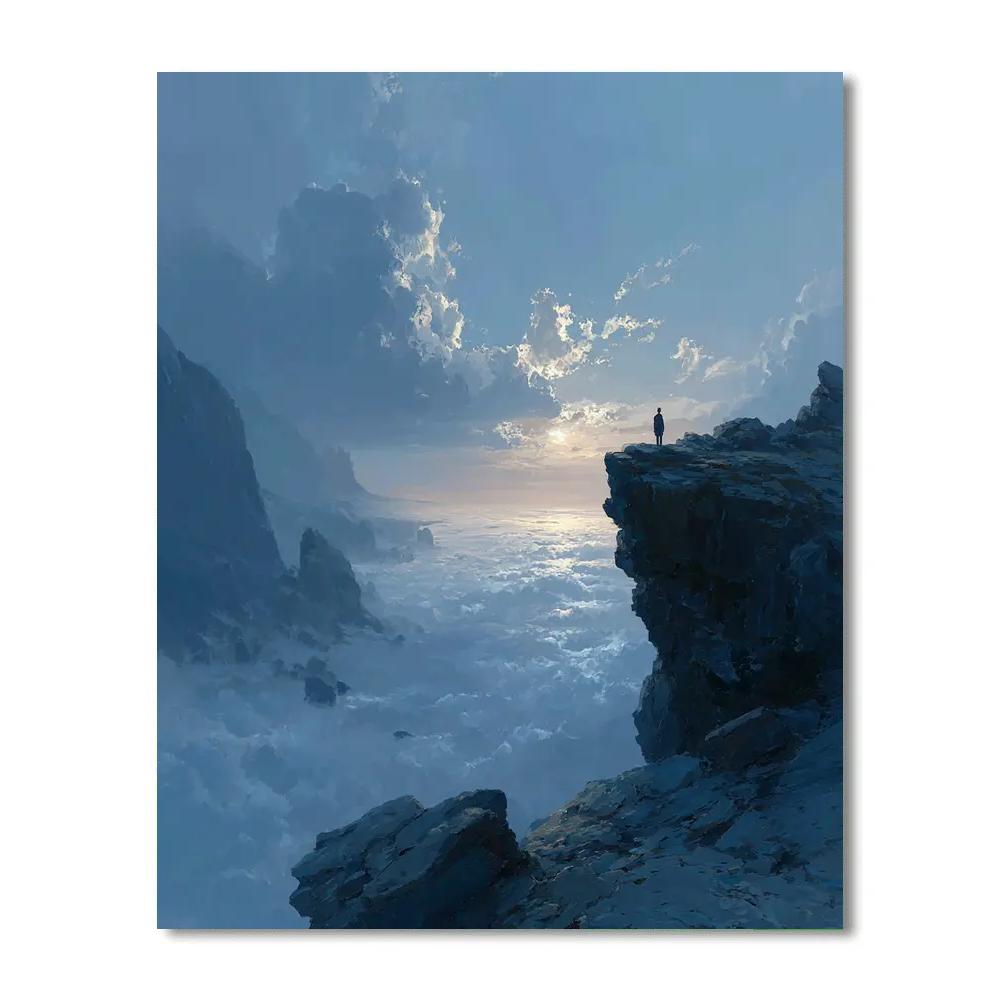 Caspar David Friedrich Inspired Lone Wanderer Painting by numbers kit