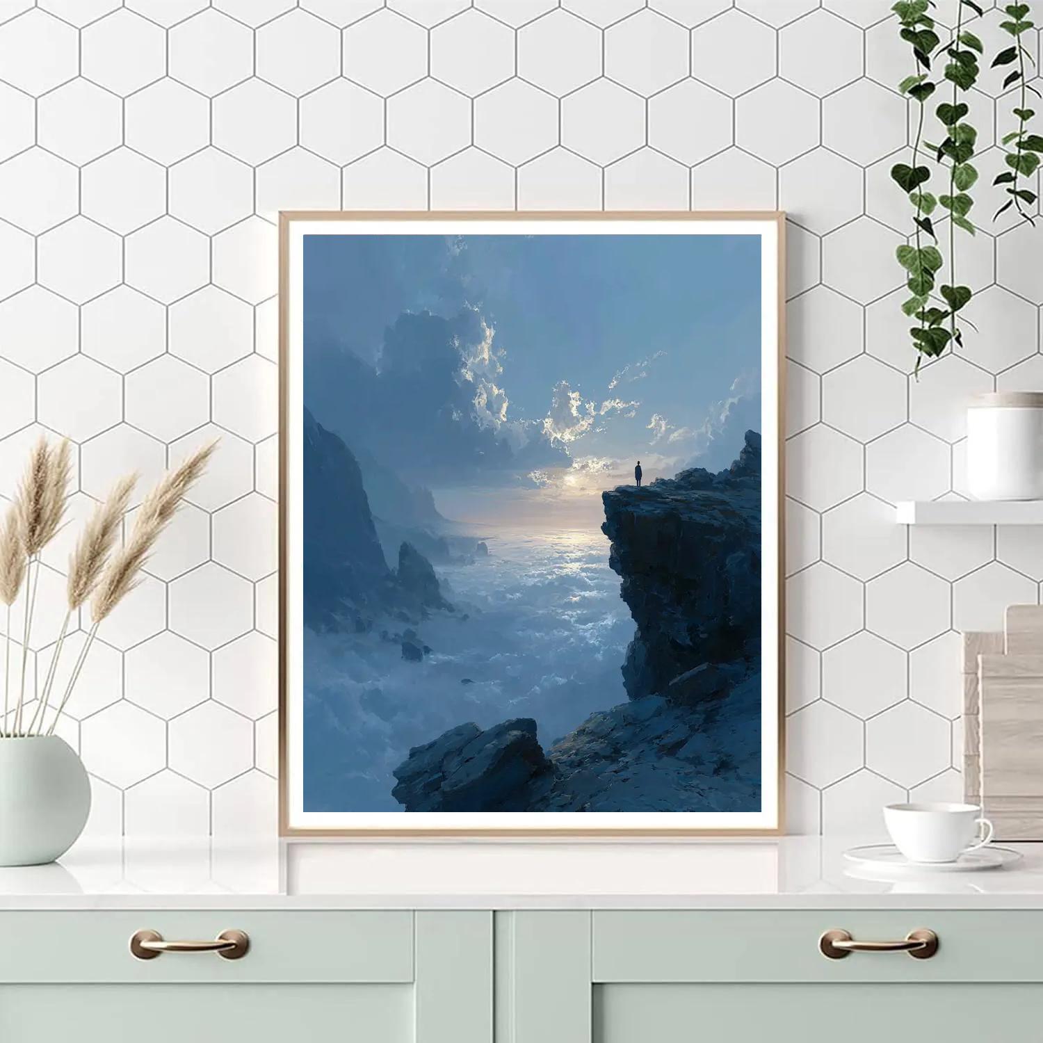 Caspar David Friedrich Inspired Lone Wanderer Painting by numbers kit