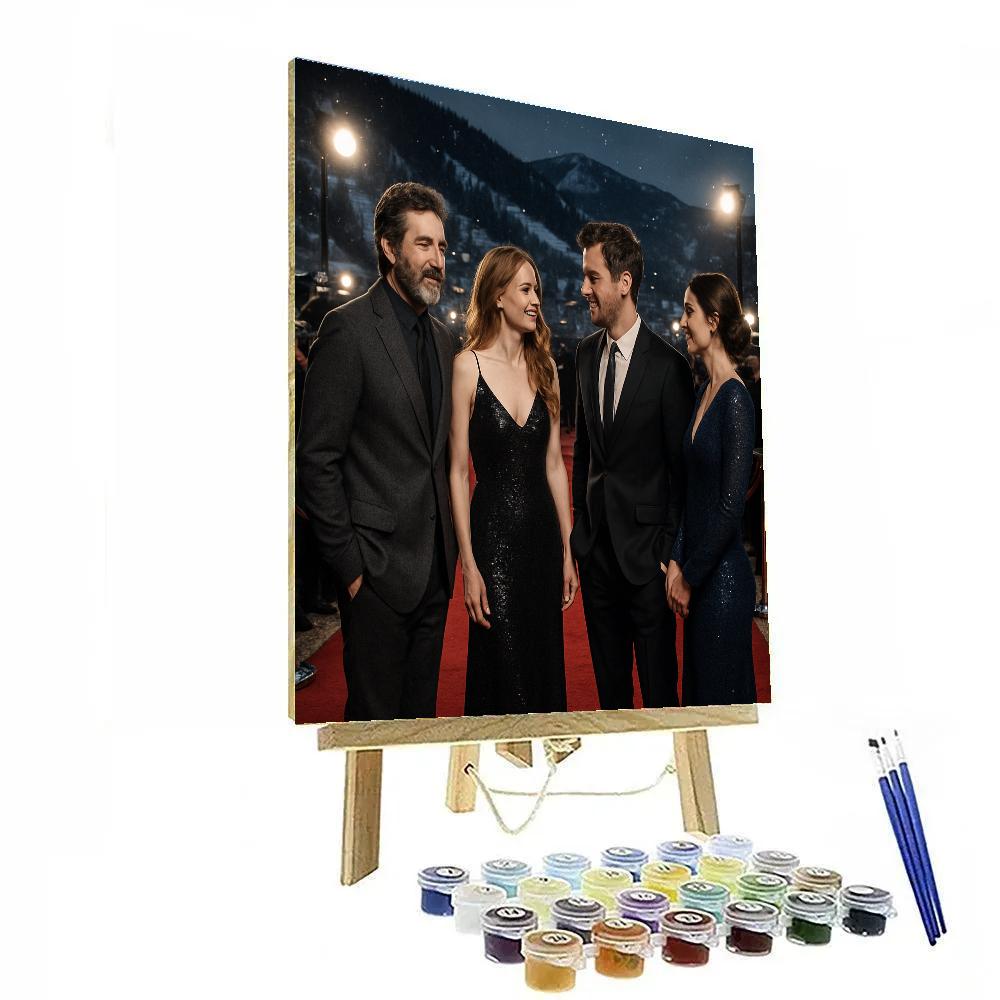 Sundance Film Festival Red Carpet paint by numbers