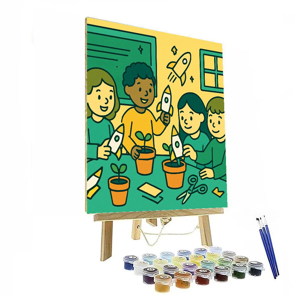 Seedling Starship Science Number painting