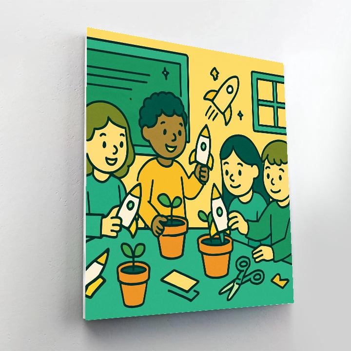 Seedling Starship Science Number painting