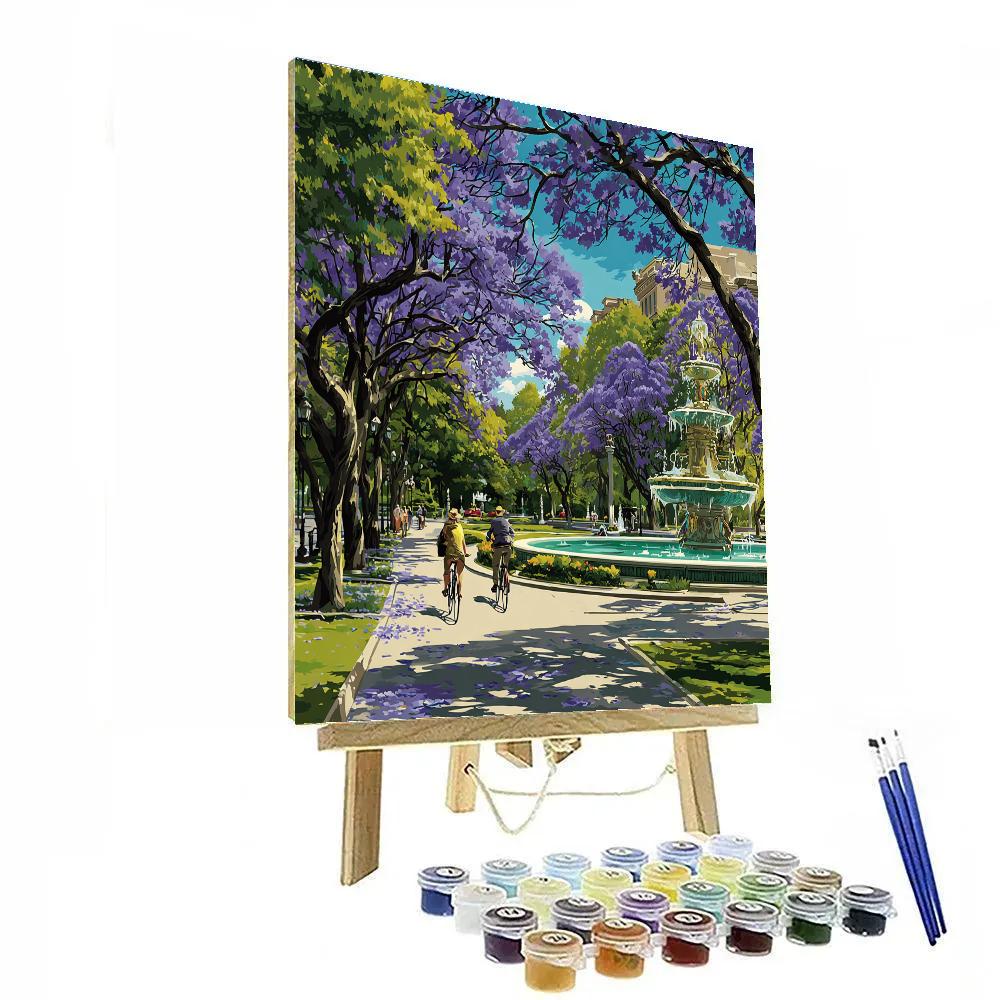 Buenos Aires Palermo Parks Argentina painting number kit