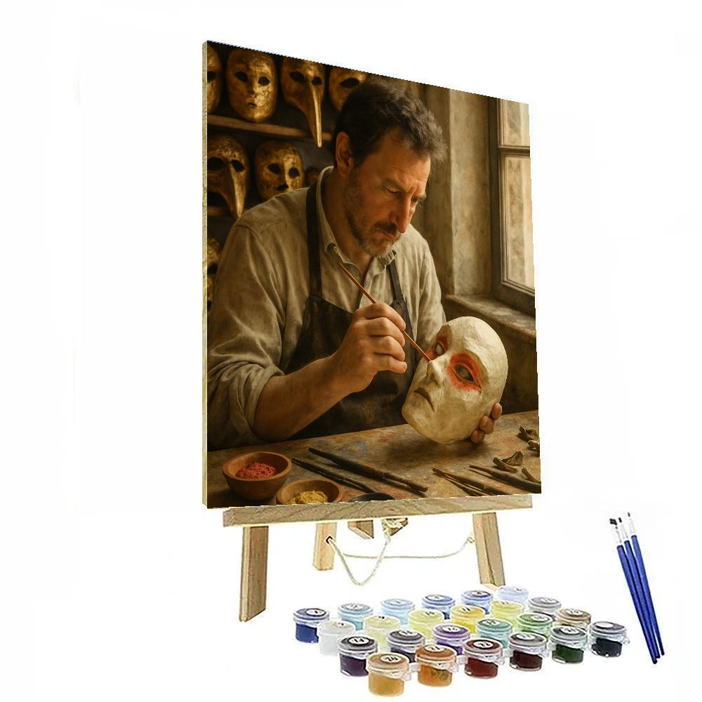 Carnival Of Venice Mask Makers Paint by numbers kits