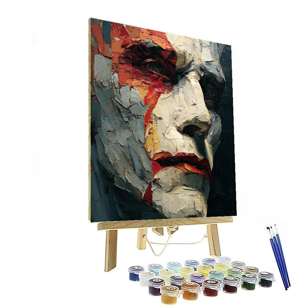 Francis Bacon Inspired Distorted Portrait paint by number